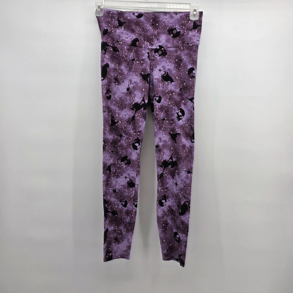 No‎ Boundaries Purple Holloween Leggings Womens Medium Comfort Spooky